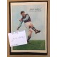 Signed card and Unsigned picture of Jimmy McIlroy the Burnley footballer